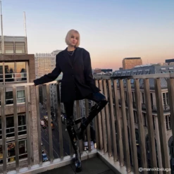 RAID Oriel Block Heeled Long Boot In Black