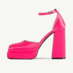RAID Aamira Platform Heel In Pink -Raid London Sales Store Aamira Pink 4