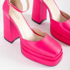 RAID Aamira Platform Heel In Pink -Raid London Sales Store Aamira Pink 5