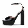 RAID Aasma Platform Heel In Black Patent