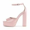 RAID Aasma Platform Heel In Nude Patent -Raid London Sales Store Aasma Pink 5 8a3238b2 ffd8 41a1 a3be cc8f0bbee4be
