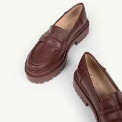 RAID Addyson Chunky Flat Shoe In Burgundy -Raid London Sales Store Addyson Burgundy 5