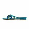 RAID Adonia Flat Mule In Blue Multi -Raid London Sales Store Adonia Blue Multi ebdd6115 b3f4 4634 9013 369652239194