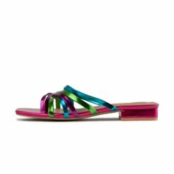 RAID Adonia Flat Mule In Pink Multi
