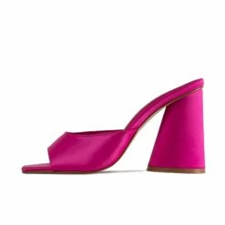 RAID Alba Heeled Mule In Pink Satin -Raid London Sales Store Alba Pink 5 7e21b625 985d 4175 8210 375b6f1c7c24