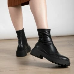 RAID Aleesha Chunky Ankle Boot In Black -Raid London Sales Store Aleesha Black 4