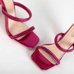 RAID Alyra Block Heeled Mule In Pink -Raid London Sales Store Alyra Pink 4