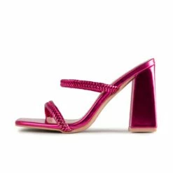 RAID Alyra Block Heeled Mule In Pink -Raid London Sales Store Alyra Pink 88142c27 23fb 4788 aac7 d1b0445fe9bc