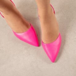 RAID Alyx Slingback Pump In Fuchsia -Raid London Sales Store Alyx Pink 2