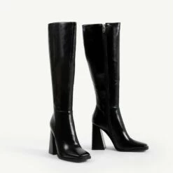 RAID Analeah Block Heeled Boot In Black -Raid London Sales Store Analeah Black 5