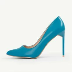 RAID Antix Court Heel In Blue -Raid London Sales Store Antix Blue 4