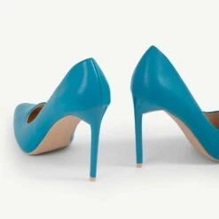 RAID Antix Court Heel In Blue -Raid London Sales Store Antix Blue 5