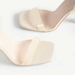 BEBO Arabella Perspex Sandal In Nude -Raid London Sales Store Arabella Nude 5