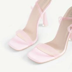 BEBO Arabella Perspex Sandal In Pink -Raid London Sales Store Arabella Pink 5