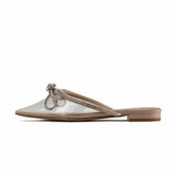 RAID Ariette Embellished Flat Mule In Clear/Nude -Raid London Sales Store Ariette Nude 5 3e812c87 14bb 4a10 ab57 c66b72eccaa8