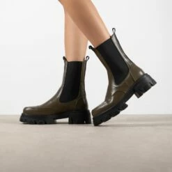 RAID Arivah Chunky Ankle Boot In Khaki -Raid London Sales Store Arivah Khaki 3