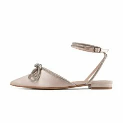 RAID Armell Flat Lace Up Pump In Nude Satin -Raid London Sales Store Armell Nude 5 103fe583 bcd9 4f42 bf63 45ee087f0411