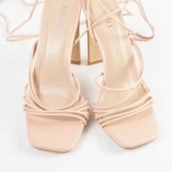 BEBO Arya Lace Up Heel In Nude -Raid London Sales Store Arya Nude 5