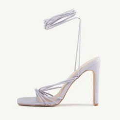 BEBO Arya Lace Up Heel In Lilac -Raid London Sales Store Arya Purple 4