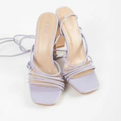 BEBO Arya Lace Up Heel In Lilac -Raid London Sales Store Arya Purple 5