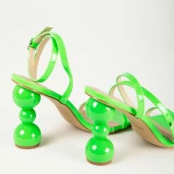 RAID Ashby Heeled Sandal In Green -Raid London Sales Store Ashby Green 4