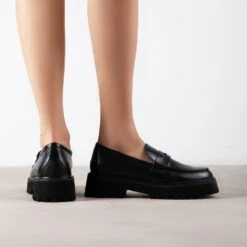 RAID Astra Loafer In Black Pu -Raid London Sales Store Astra BlackPU 3
