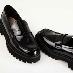 RAID Astra Loafer In Black Patent -Raid London Sales Store Astra Black 5