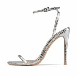 RAID Avani Stiletto Sandal In Silver Snake -Raid London Sales Store Avani Silver 5 8f552bfc b1e8 4cd9 9a29 be49c4ddfeaf