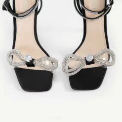 BEBO Ayraa Square Toe Heel In Black -Raid London Sales Store Ayraa Black 5