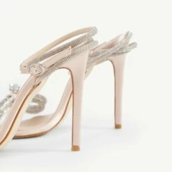 BEBO Ayraa Square Toe Heel In Champagne -Raid London Sales Store Ayraa Champagne 5