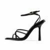 RAID Ayumi Square Toe Sandal In Black -Raid London Sales Store Ayumi black