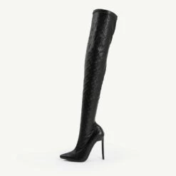 RAID Banner Stiletto Heeled Boot In Black -Raid London Sales Store Banner Black 1