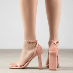 RAID Beonica Heeled Sandal In Nude -Raid London Sales Store Beaonica Nude 4