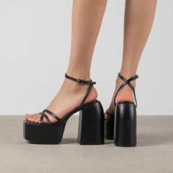 RAID Belcia Platform Sandal In Black -Raid London Sales Store Belcia Black 4