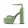 RAID Berit Platform Heel In Sage Green