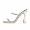 RAID Beulah Heeled Mule In Silver