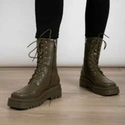 RAID Birdie Ankle Boot In Khaki -Raid London Sales Store Birdie Khaki 4