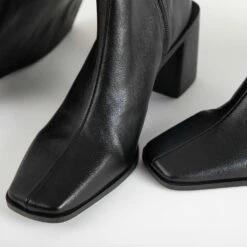 RAID Blick Block Heeled Long Boot In Black -Raid London Sales Store Blick Black 4