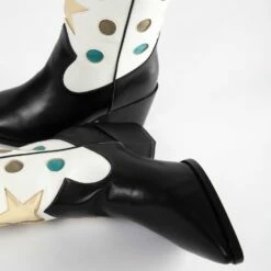 RAID Blu Western Ankle Boot In Black -Raid London Sales Store Blu Black 5