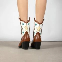 RAID Blu Western Ankle Boot In Tan -Raid London Sales Store Blu Tan 3