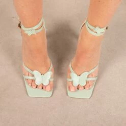 RAID Brevyn Heeled Sandal In Mint -Raid London Sales Store Brevyn Mint 2