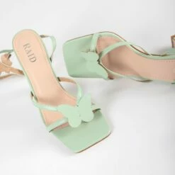 RAID Brevyn Heeled Sandal In Mint -Raid London Sales Store Brevyn Mint 4