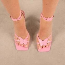 RAID Brevyn Heeled Sandal In Baby Pink