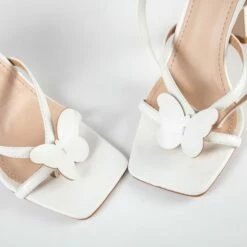 RAID Brevyn Heeled Sandal In White -Raid London Sales Store Brevyn White 4