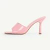 RAID Briya Heeled Mule In Pink Patent