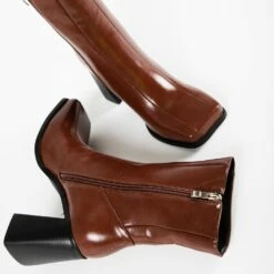 RAID Carter Ankle Boot In Brown -Raid London Sales Store Carter Brown 5