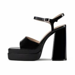 RAID Cassilia Block Heeled Sandals In Black -Raid London Sales Store Cassilia Black 6