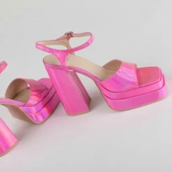 RAID Cassilia Block Heeled Sandals In Pink -Raid London Sales Store Cassilia Pink 5