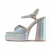 RAID Cassilia Block Heeled Sandals In Silver
