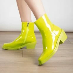 RAID Celina Ankle Boot In Lime